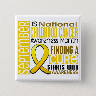 Childhood Cancer Awareness Month Ribbon I2 1.5 Button
