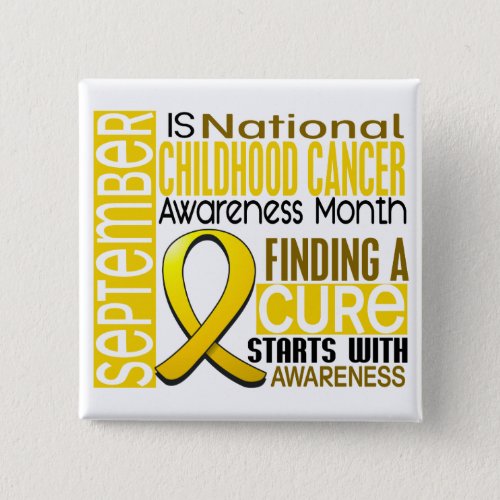 Childhood Cancer Awareness Month Ribbon I2 15 Button