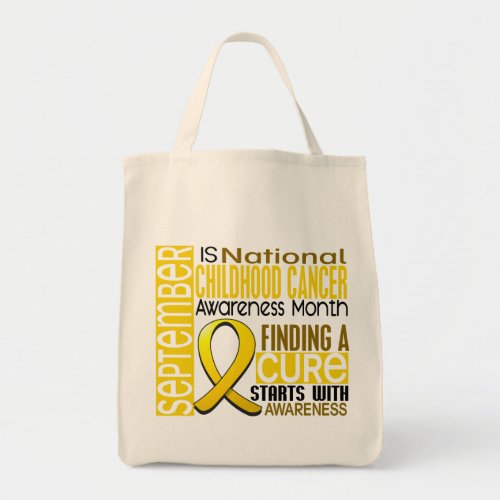 Childhood Cancer Awareness Month Ribbon I2 15 Tote Bag