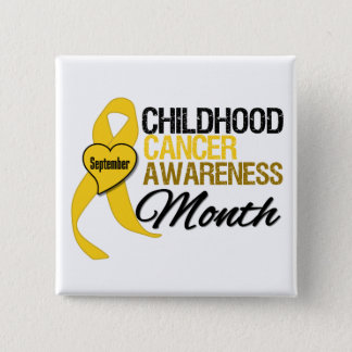 Childhood Cancer Awareness Month Ribbon September Pinback Button