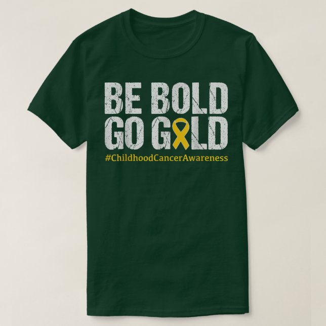 Childhood Cancer Awareness Month Yellow Ribbon 720 T-Shirt (Design Front)