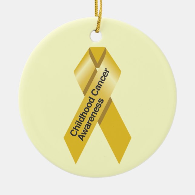 Childhood Cancer Awareness Ornament (Front)