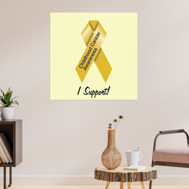 Childhood Cancer Awareness 5 Poster | Zazzle