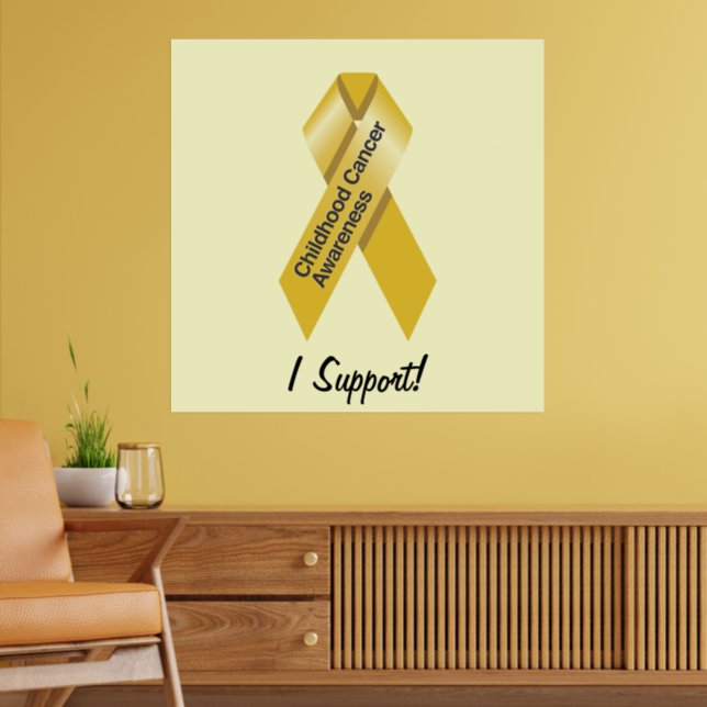 Childhood Cancer Awareness 5 Poster | Zazzle