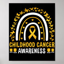 Childhood Cancer Awareness Rainbow Poster