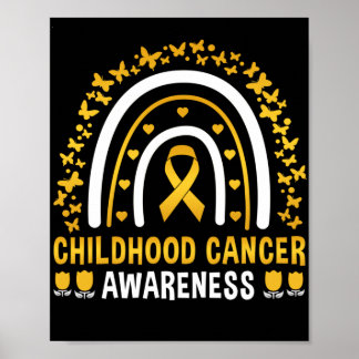 Childhood Cancer Awareness Rainbow Poster