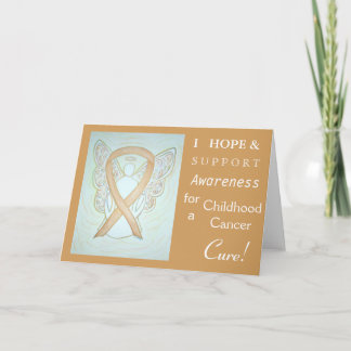 Childhood Cancer Awareness Ribbon Greeting Card