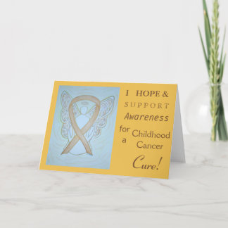 Childhood Cancer Awareness Ribbon Greeting Card
