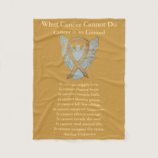 Childhood Cancer Awareness Ribbon Soft Blankets
