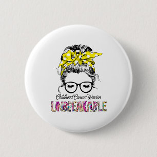 Childhood Cancer Awareness Ribbon Support Gifts Button