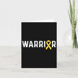 Childhood Cancer Awareness Ribbon Warrior Card