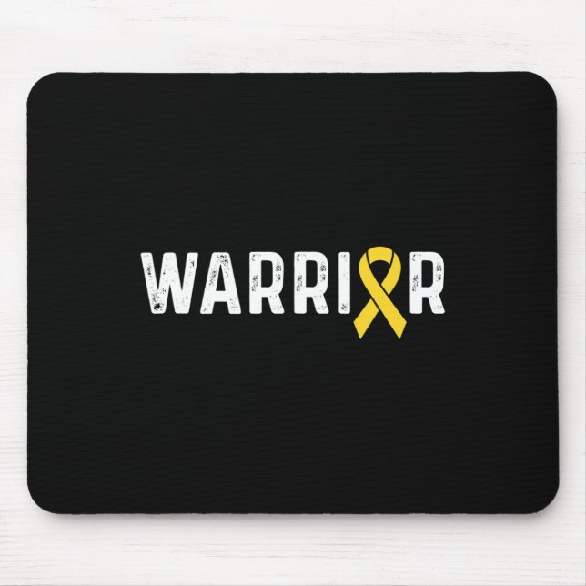 Childhood Cancer Awareness Ribbon Warrior  Mouse Pad (Front)