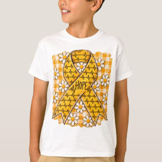 Childhood Cancer Awareness Shirt, Gold Ribbon Hope T-Shirt