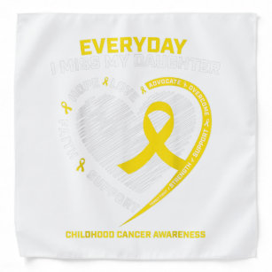 Childhood Cancer Awareness Shirts In Memory Bandana