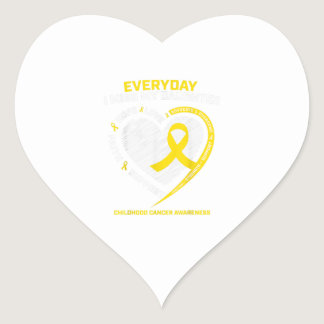 Childhood Cancer Awareness Shirts In Memory Heart Sticker