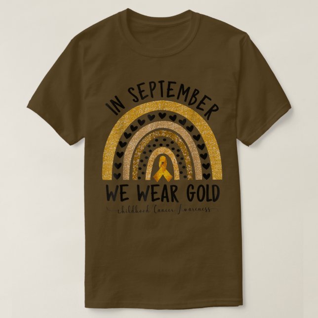 Childhood Cancer Awareness Shirts In September We  (Design Front)