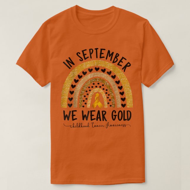 Childhood Cancer Awareness Shirts In September We  (Design Front)