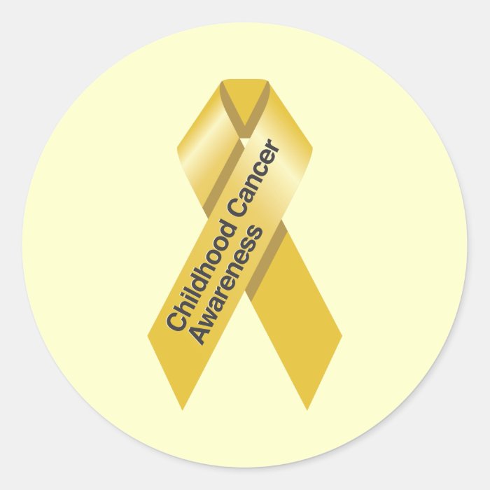 Childhood Cancer Awareness Stickers