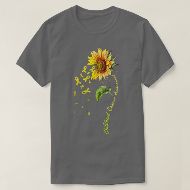 Childhood Cancer Awareness Sunflower921 T-Shirt (Design Front)