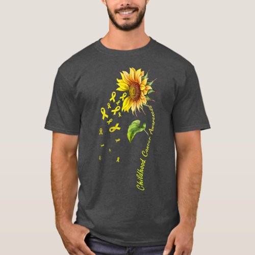 Childhood Cancer Awareness Sunflower 920 T_Shirt