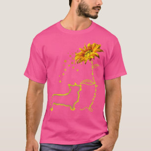 Childhood Cancer Awareness Sunflower Corgi Dog  T-Shirt