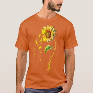 Childhood Cancer Awareness Sunflower T-Shirt
