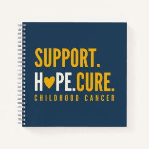 childhood cancer awareness support hope Notebook 