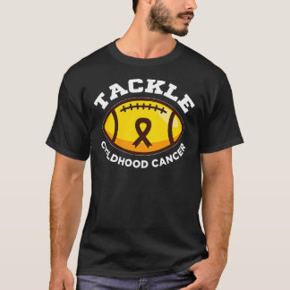 Childhood Cancer  Awareness Survivor Support Tackl T-Shirt