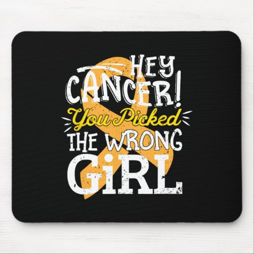 Childhood Cancer Awareness Survivor Wrong Kid Girl Mouse Pad