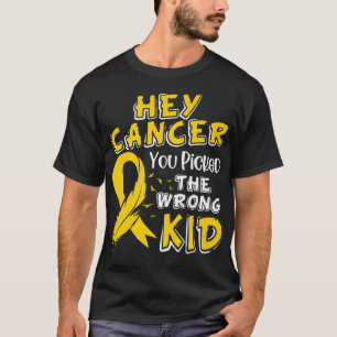 Childhood Cancer Awareness Survivor Wrong Kid Supp T-Shirt