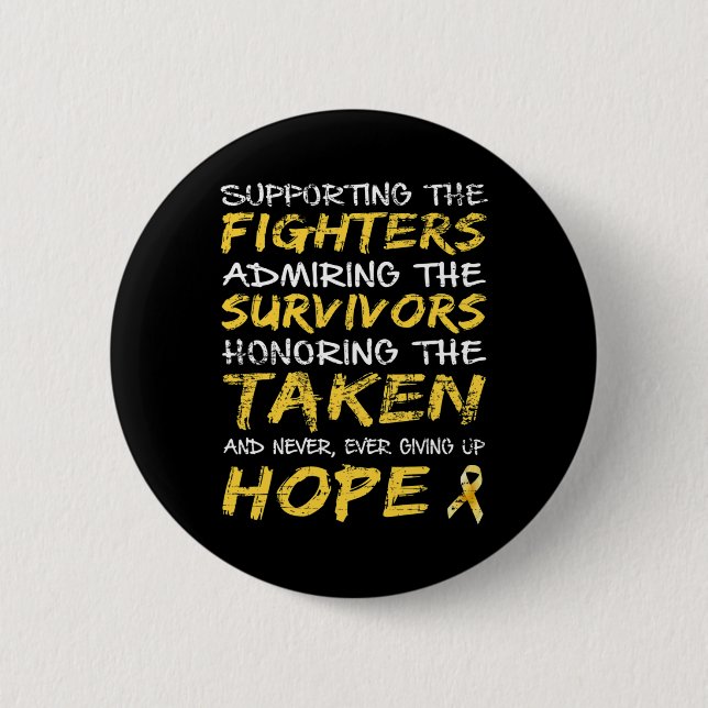 Childhood Cancer Awareness T 5 Button (Front)