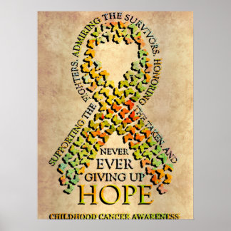 Childhood Cancer Awareness T Poster