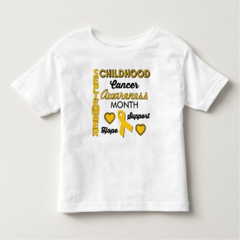 Childhood Cancer Awareness Toddler T-shirt by DigiGraphics4u at Zazzle
