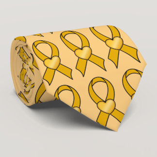 Childhood Cancer Awareness with a Heart Neck Tie