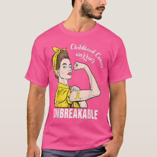 Childhood Cancer Awareness Women Unbreakable Cance T-Shirt