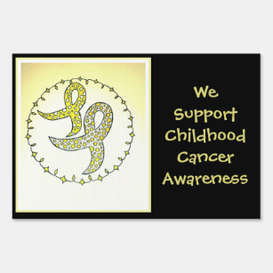 Childhood Cancer Awareness Yard Sign