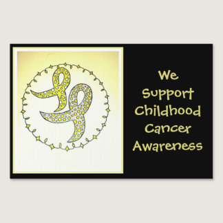 Childhood Cancer Awareness Yard Sign