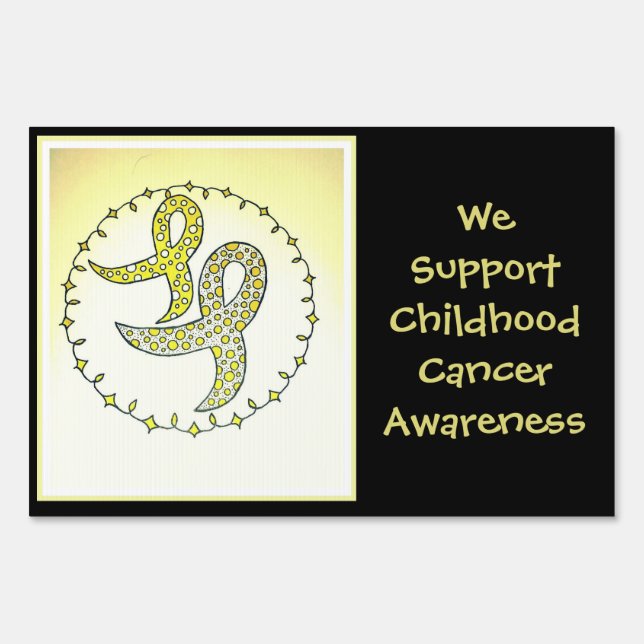 Childhood Cancer Awareness Yard Sign (Front)