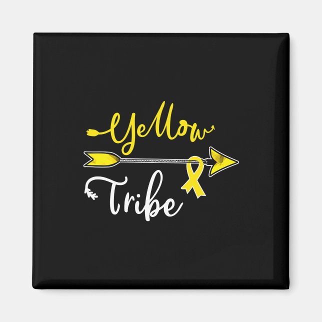 Childhood Cancer Awareness Yellow Ribbon Sarcoma B Magnet (Front)