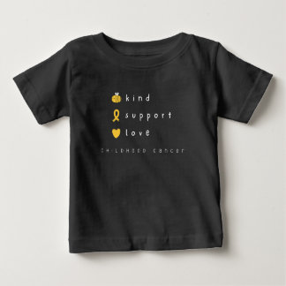 childhood cancer.be kind.support. Baby T-Shirt