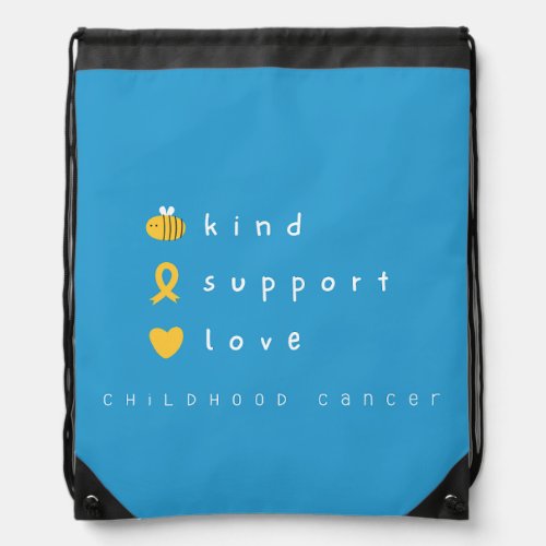 childhood cancerbe kindsupportDrawstring Bag