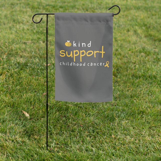childhood cancer be kind support Garden Flag  (In SItu)