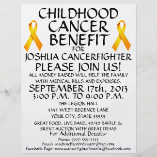 Childhood Cancer Benefit Flyer