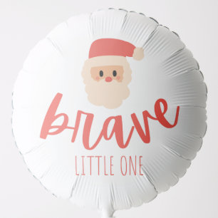 childhood cancer brave Christmas Santa Helium Balloon