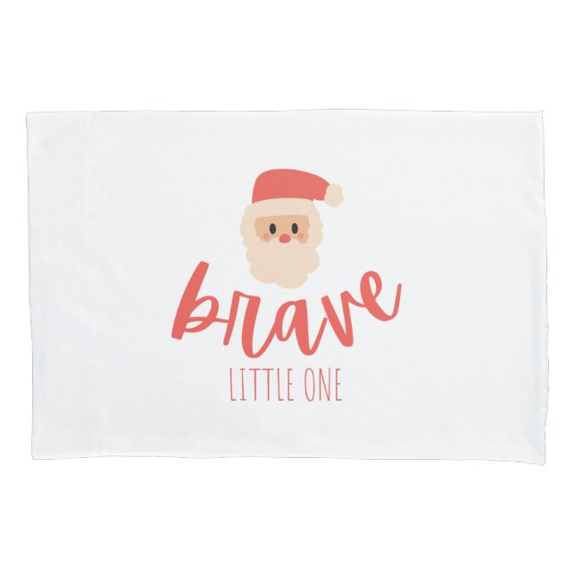 childhood cancer brave Christmas Santa  Pillow Case (Front)