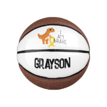 childhood cancer. brave. custom name Basketball
