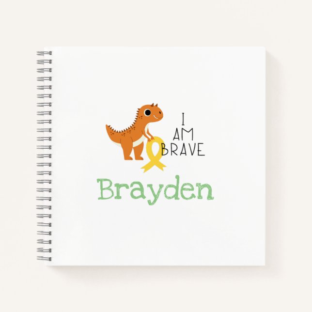 childhood cancer. brave.custom name-Sketch Book (Front)