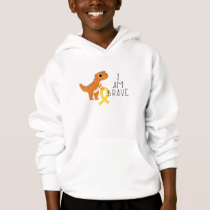 childhood cancer.brave. Kids Pullover Hoodie