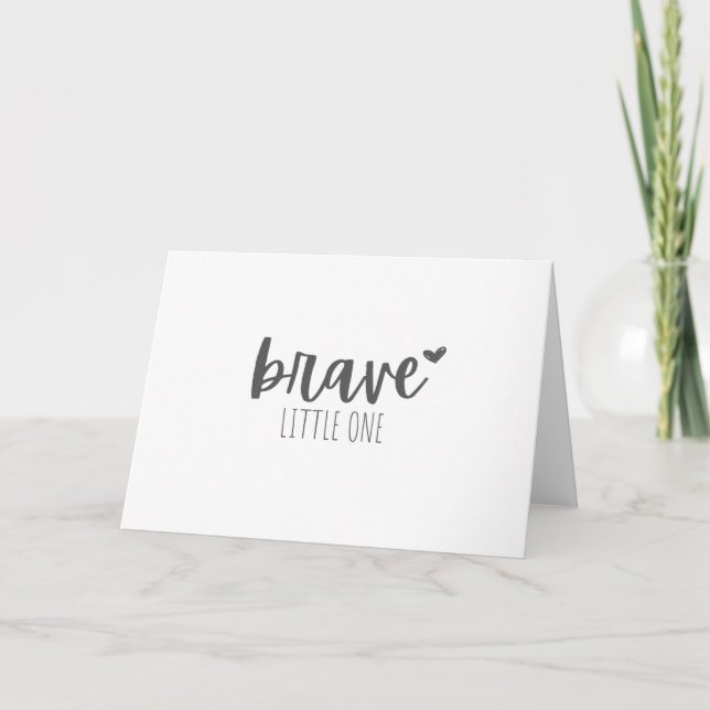 childhood cancer brave little one Greeting Card (Front)