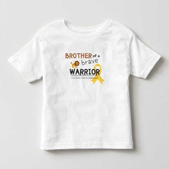 childhood cancer.brave warrior brother T-Shirt (Front)